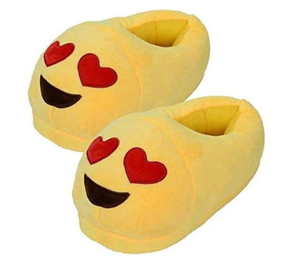 Trend Overseas Women's Yellow emoji flip flop Shoes home Indoor bedroom slippers