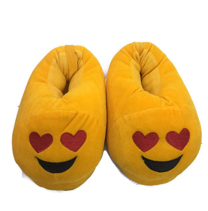 Trend Overseas Women's Yellow emoji flip flop Shoes home Indoor bedroom slippers