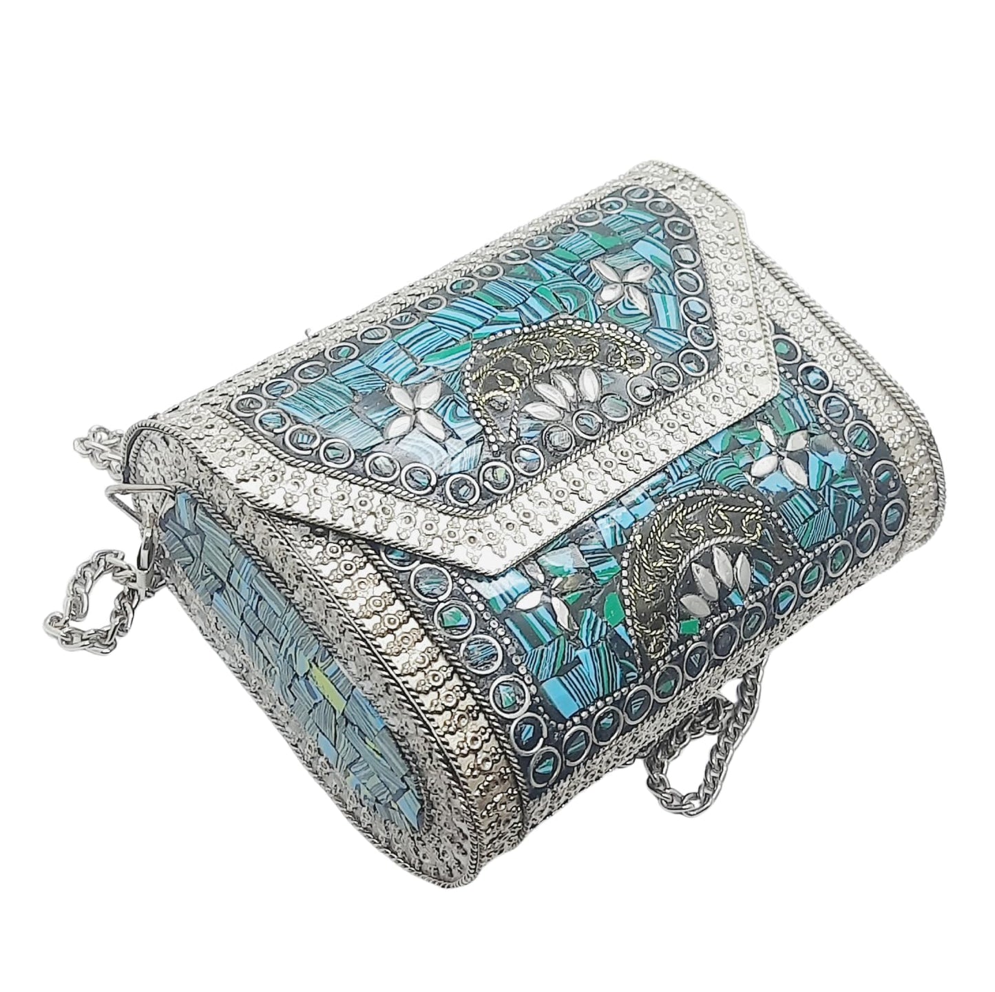 Trend Overseas Small Size Handmade Metal Bag Coin Purse Ethnic Bridal kids Bag party clutch Gift item