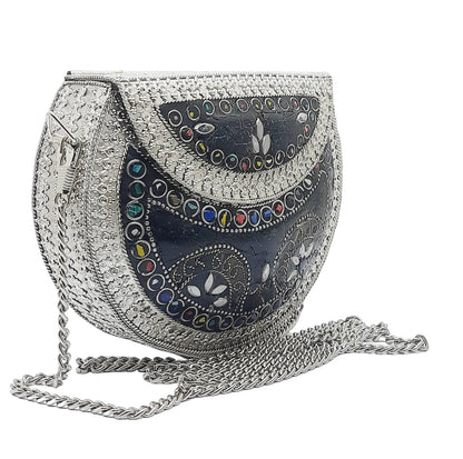 Trend Overseas Handmade Small Size Metal Bag Coin Purse Ethnic Bridal kids Bag party clutch