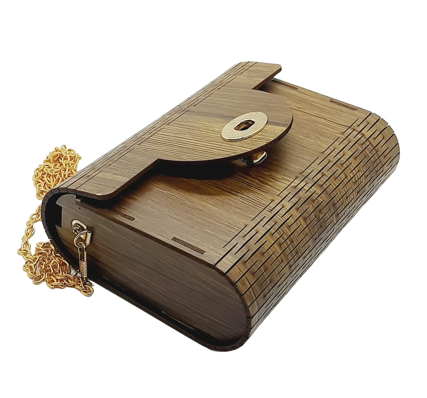 Trend Overseas Women's Clutch Handcrafted Wooden Light Weight Unique Purse Sling Bag - Laser Cut Stylish Fashionable Wooden Party Wear Sling Hand Bag