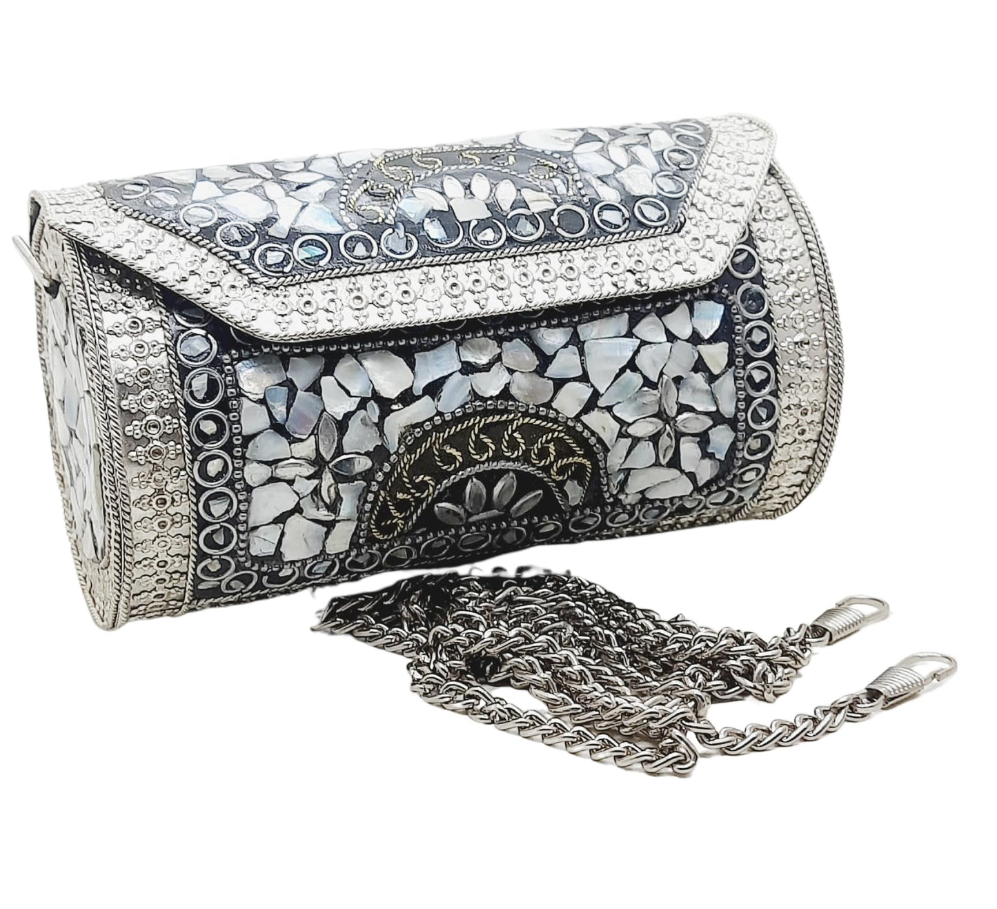 Trend Overseas Small Size Handmade Metal Bag Coin Purse Ethnic Bridal kids Bag party clutch