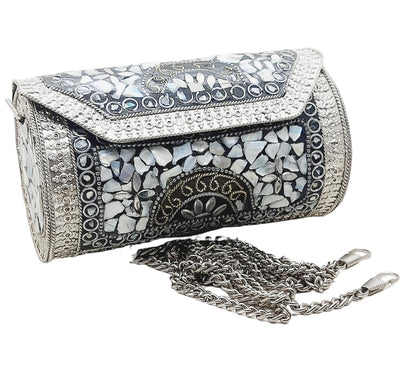 Trend Overseas Small Size Handmade Metal Bag Coin Purse Ethnic Bridal kids Bag party clutch