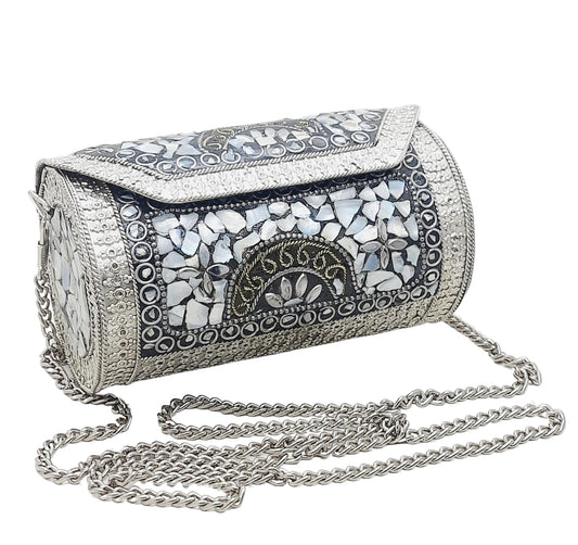 Trend Overseas Small Size Handmade Metal Bag Coin Purse Ethnic Bridal kids Bag party clutch