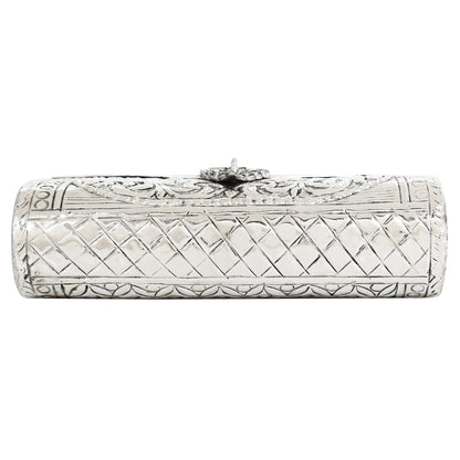 Trend Overseas Women Silver Bridal Metal clutches Ethnic Handmade Brass Metal party clutch Antique Purse