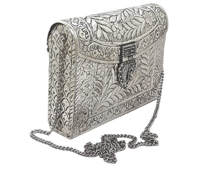 Trend Overseas Women Bridal Metal clutches Vintage Handmade Brass party clutch Antique