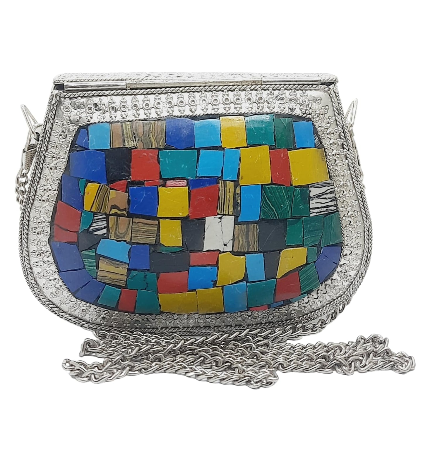 Trend Overseas Small Size Metal Bag Coin Purse Ethnic Bridal kids Bag party clutch