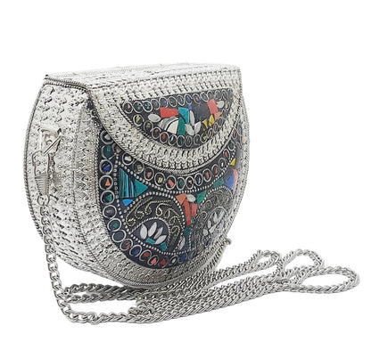 Trend Overseas Handmade Small Size Metal Bag Coin Purse Ethnic Bridal kids Bag party clutch