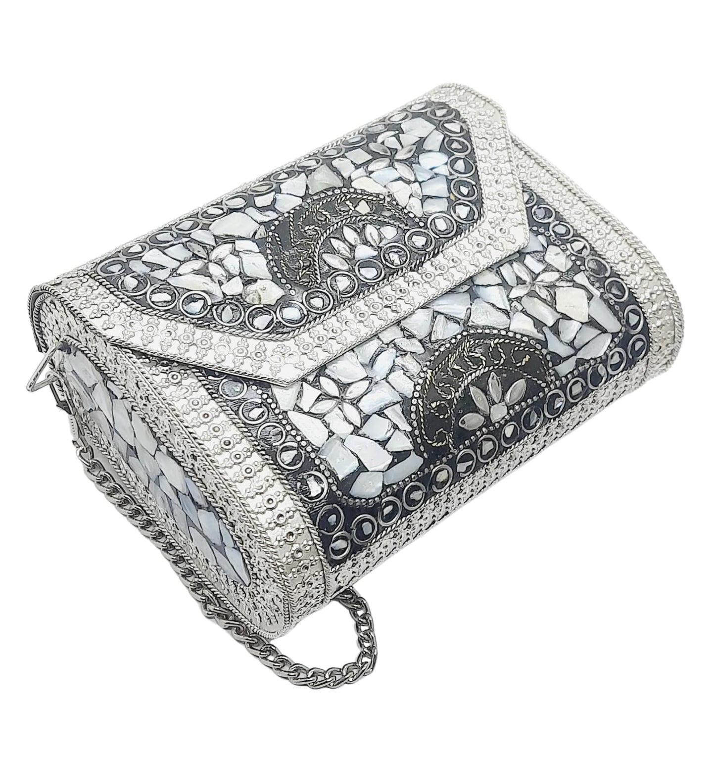 Trend Overseas Small Size Handmade Metal Bag Coin Purse Ethnic Bridal kids Bag party clutch Gift item