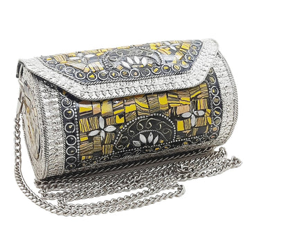 Trend Overseas Small Size Handmade Metal Bag Coin Purse Ethnic Bridal kids Bag party clutch