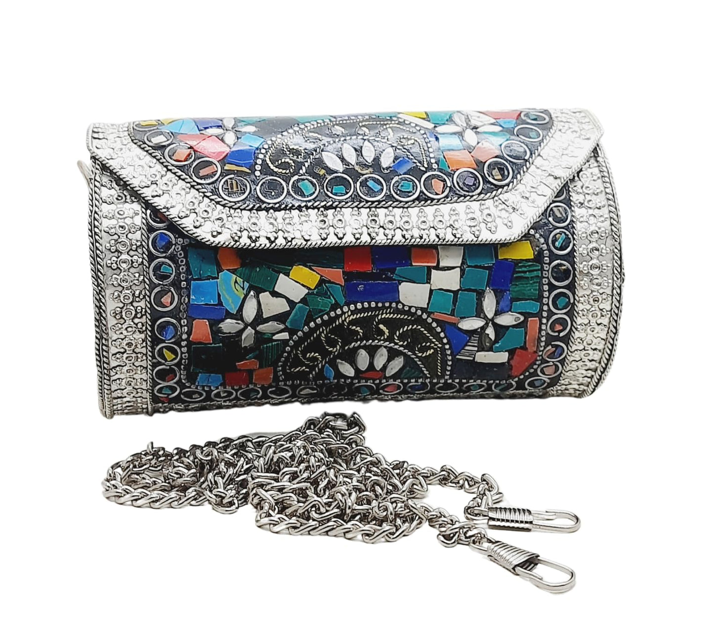 Trend Overseas Small Size Handmade Metal Bag Coin Purse Ethnic Bridal kids Bag party clutch