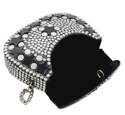 Trend Overseas Silver Metal Beads Ethnic purse Bridal Bag party clutch Metal clutches Sling Bag