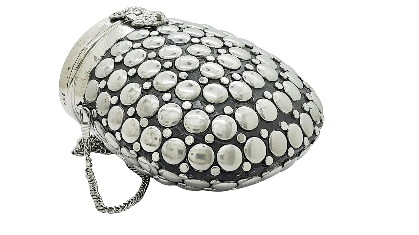 Trend Overseas metal Beaded Ethnic clutch Girls Bridal Bag cross body bag for women/Girl party clutch Metal clutches Vintage Brass