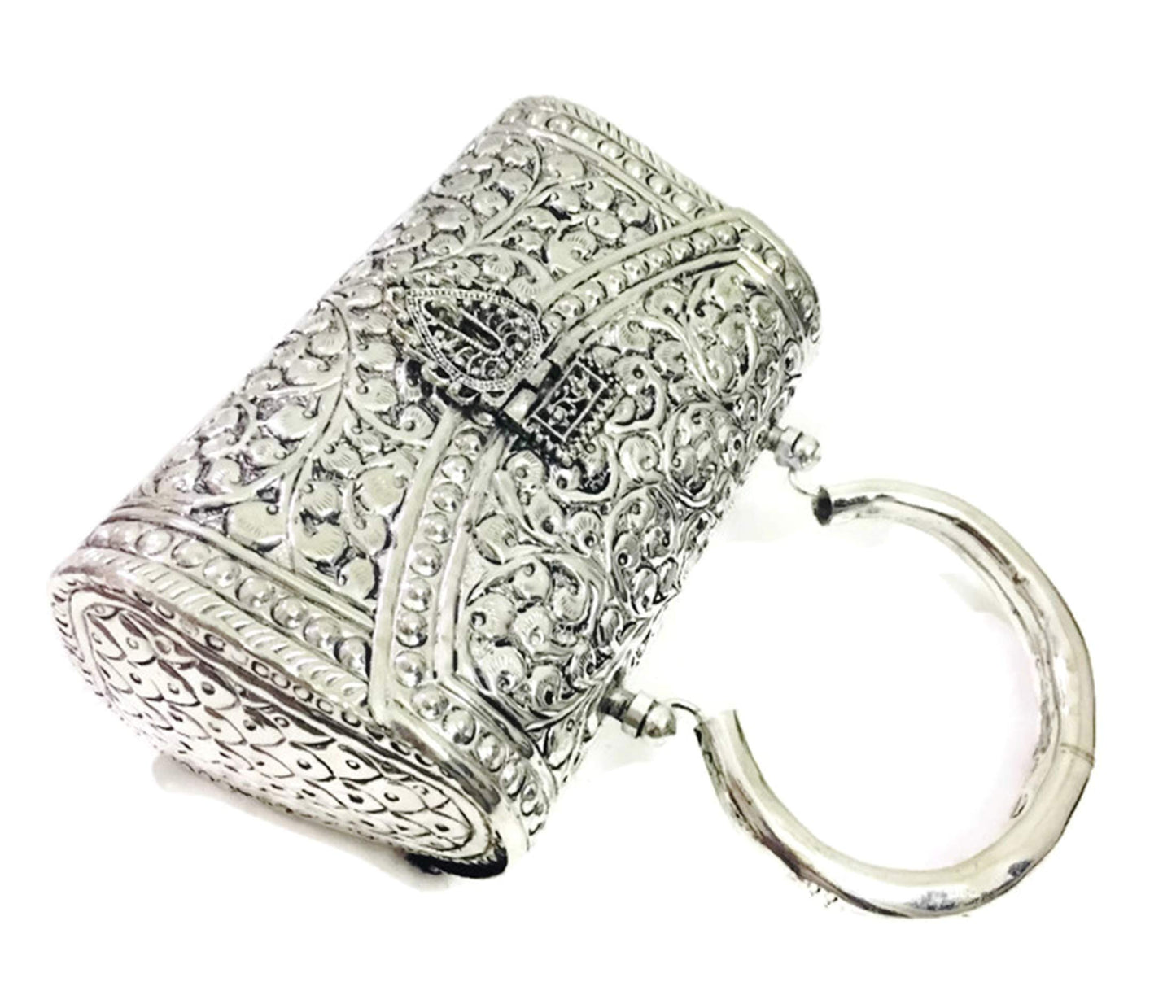 Trend Overseas Women's Clutch (Handle_Silver_10077_Silver)