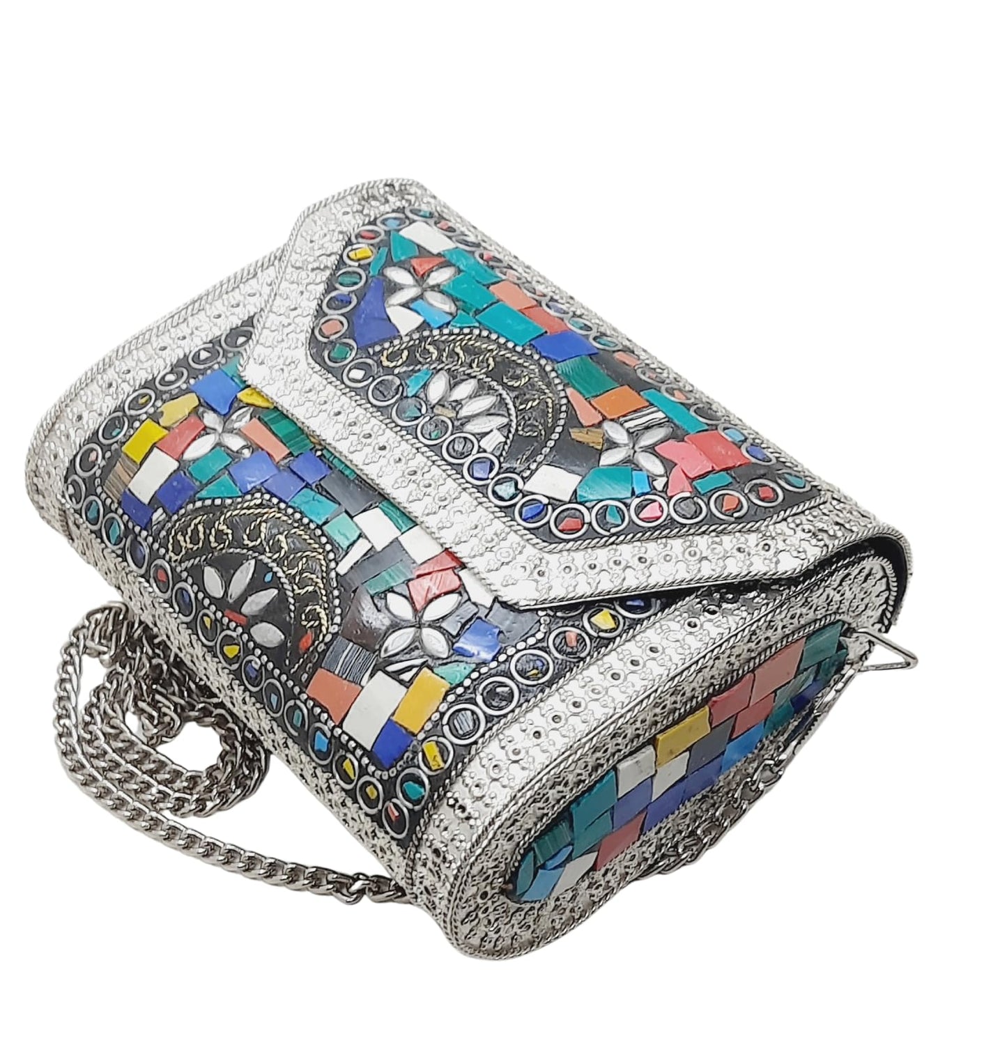 Trend Overseas Small Size Handmade Metal Bag Coin Purse Ethnic Bridal kids Bag party clutch Gift item