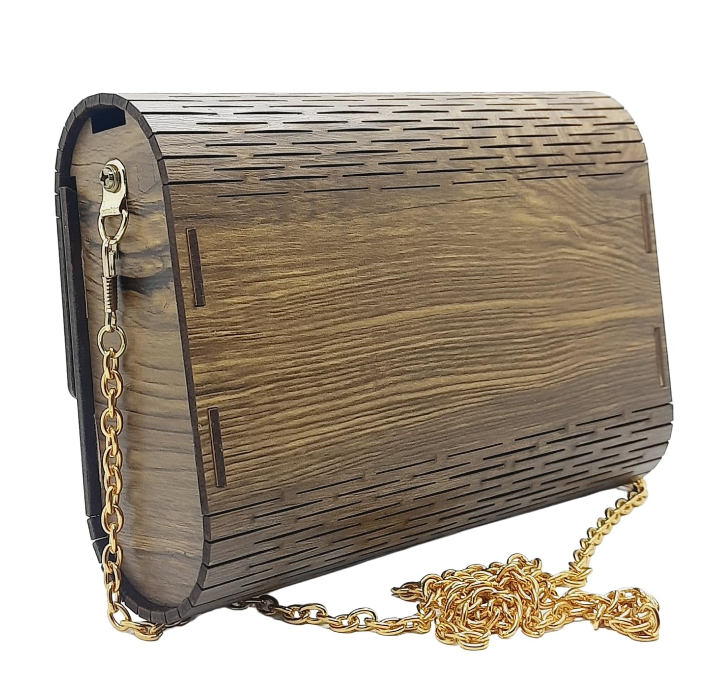 Trend Overseas Women's Clutch Handcrafted Wooden Light Weight Unique Purse Sling Bag - Laser Cut Stylish Fashionable Wooden Party Wear Sling Hand Bag