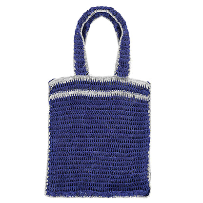 Trend Overseas Handwoven Crochet Shoulder Bag - Exquisite Workmanship, Perfect for Daily Use, Beach, Shopping, and Travel