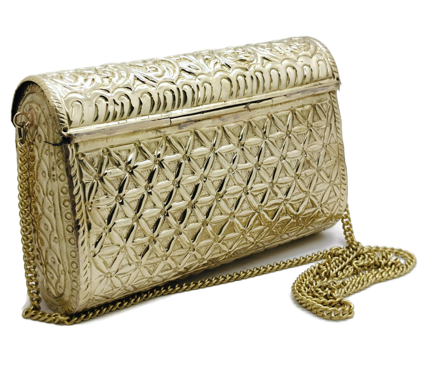 Trend Overseas Brass Metal Bag Purse Vintage Style Brass Purse antique clutch Ethnic clutch Handmade Women metal clutch Bag