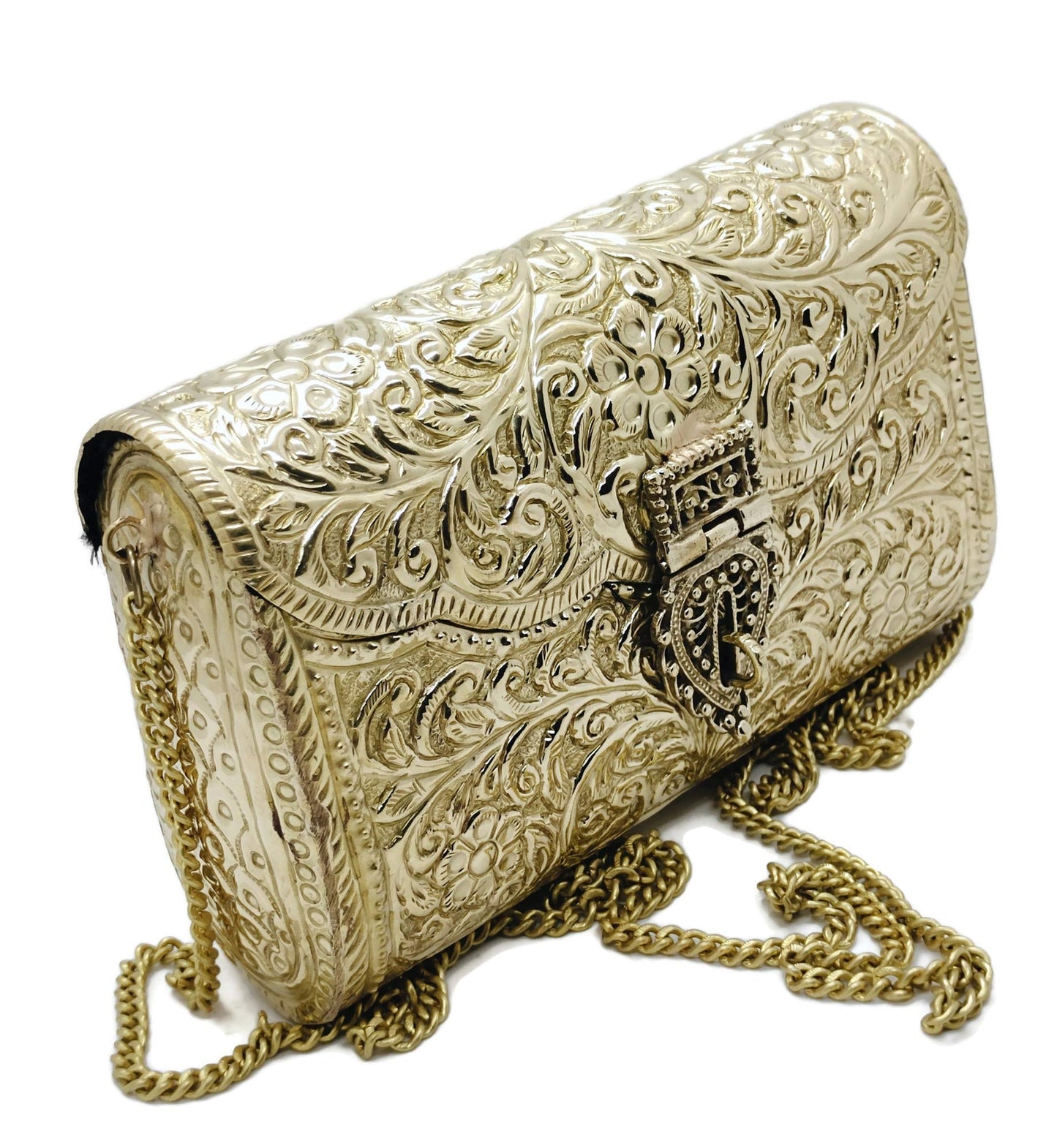 Trend Overseas Brass Metal Bag Purse Vintage Style Brass Purse antique clutch Ethnic clutch Handmade Women metal clutch Bag