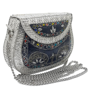 Trend Overseas Small Size Metal Bag Coin Purse Ethnic Bridal kids Bag party clutch