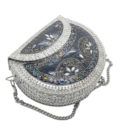 Trend Overseas Handmade Small Size Metal Bag Coin Purse Ethnic Bridal kids Bag party clutch