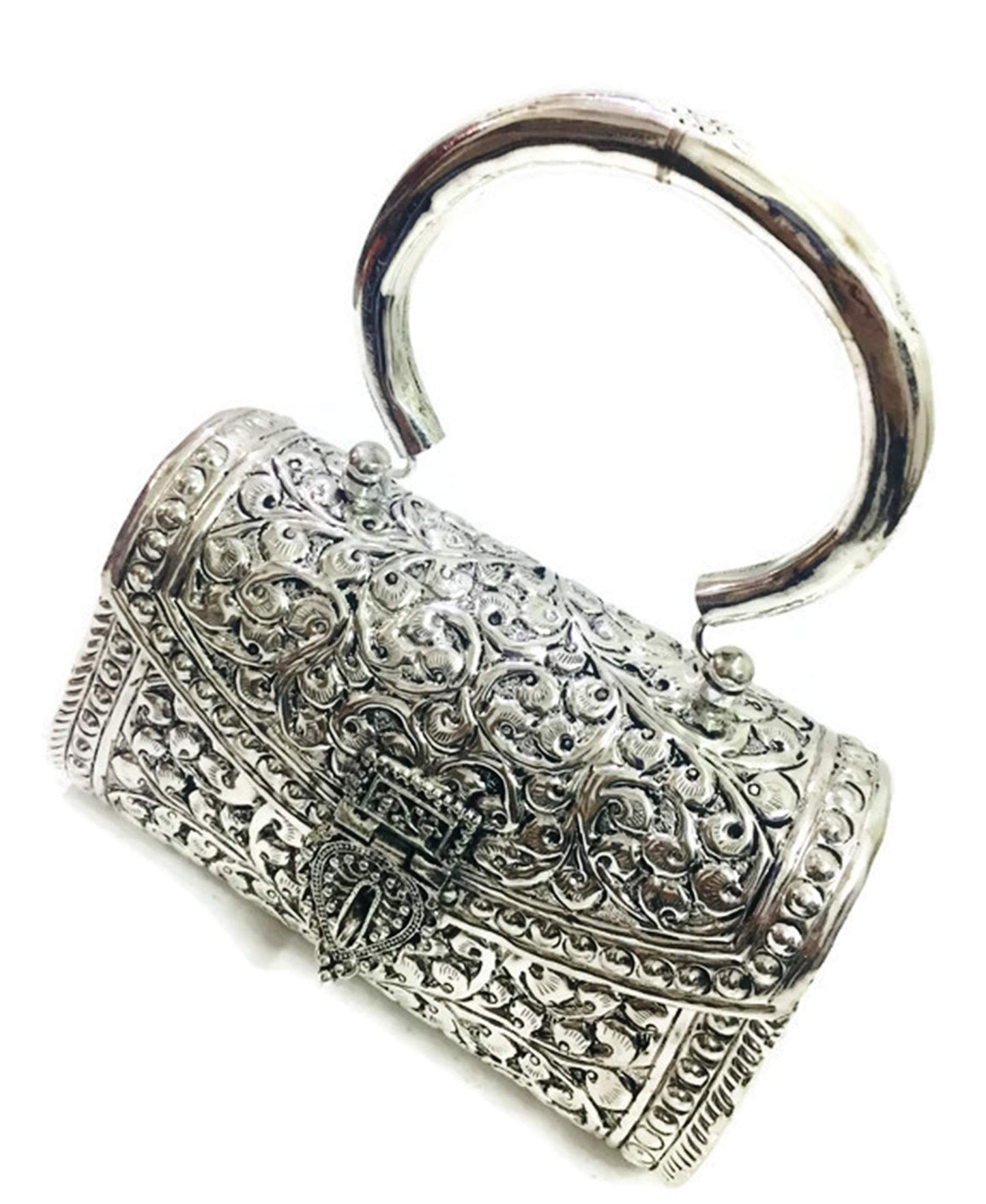 Trend Overseas Women's Clutch (Handle_Silver_10077_Silver)