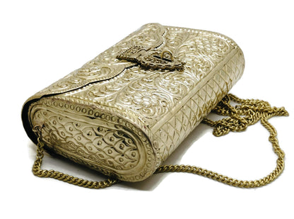 Trend Overseas Brass Metal Bag Purse Vintage Style Brass Purse antique clutch Ethnic clutch Handmade Women metal clutch Bag