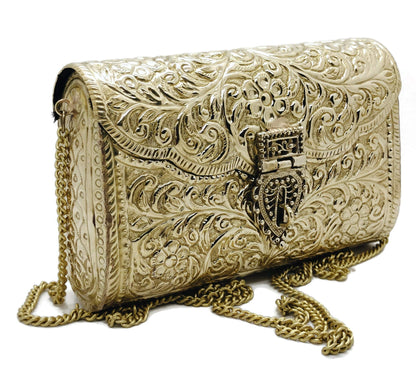 Trend Overseas Brass Metal Bag Purse Vintage Style Brass Purse antique clutch Ethnic clutch Handmade Women metal clutch Bag