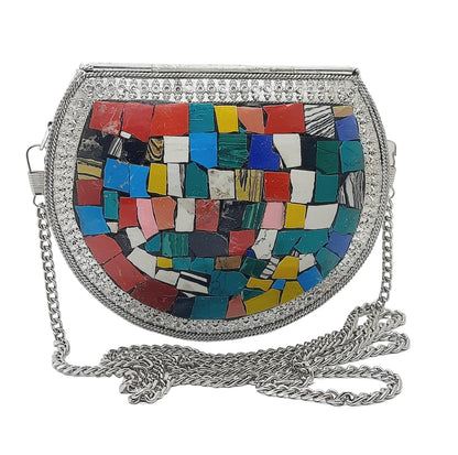 Trend Overseas Handmade Small Size Metal Bag Coin Purse Ethnic Bridal kids Bag party clutch