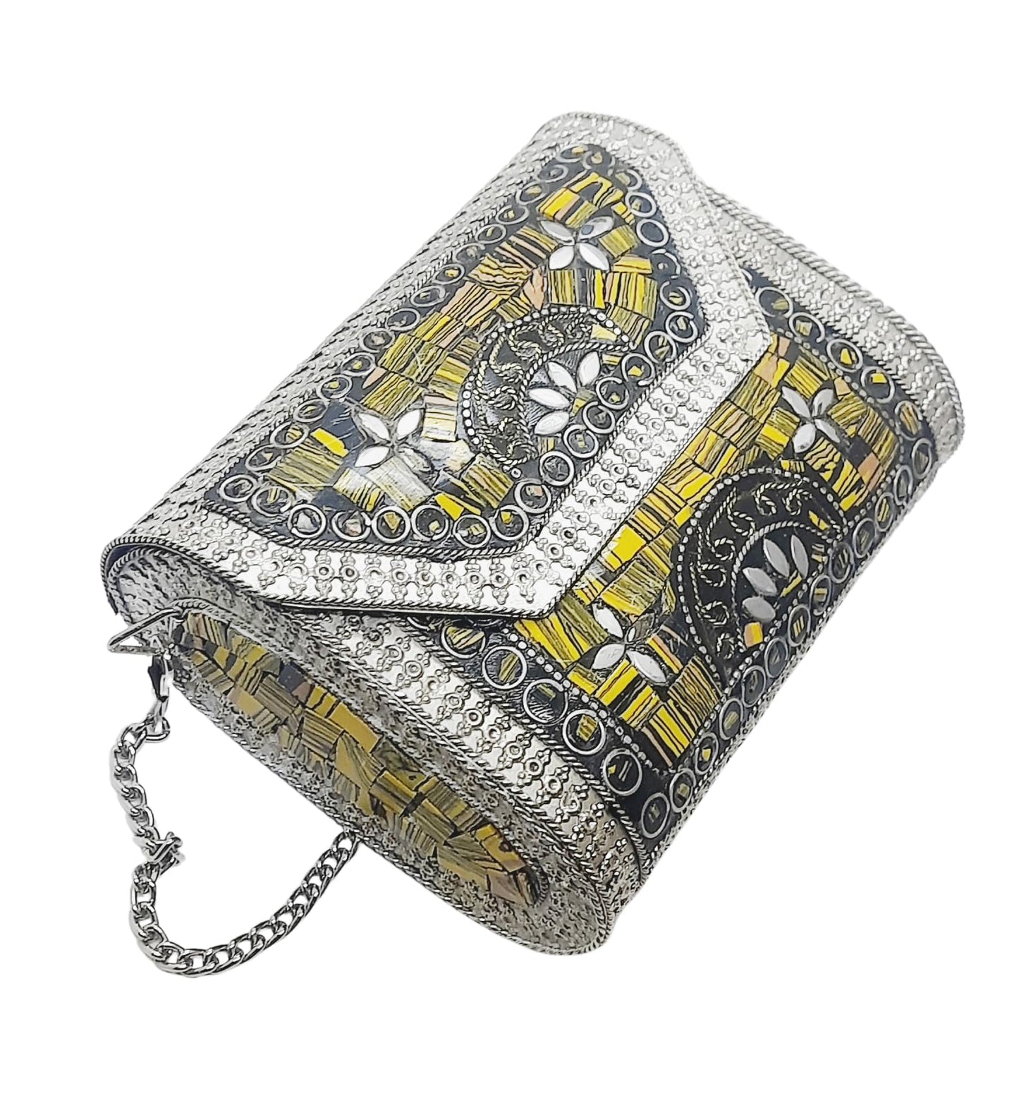 Trend Overseas Small Size Handmade Metal Bag Coin Purse Ethnic Bridal kids Bag party clutch Gift item