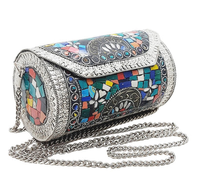 Trend Overseas Small Size Handmade Metal Bag Coin Purse Ethnic Bridal kids Bag party clutch