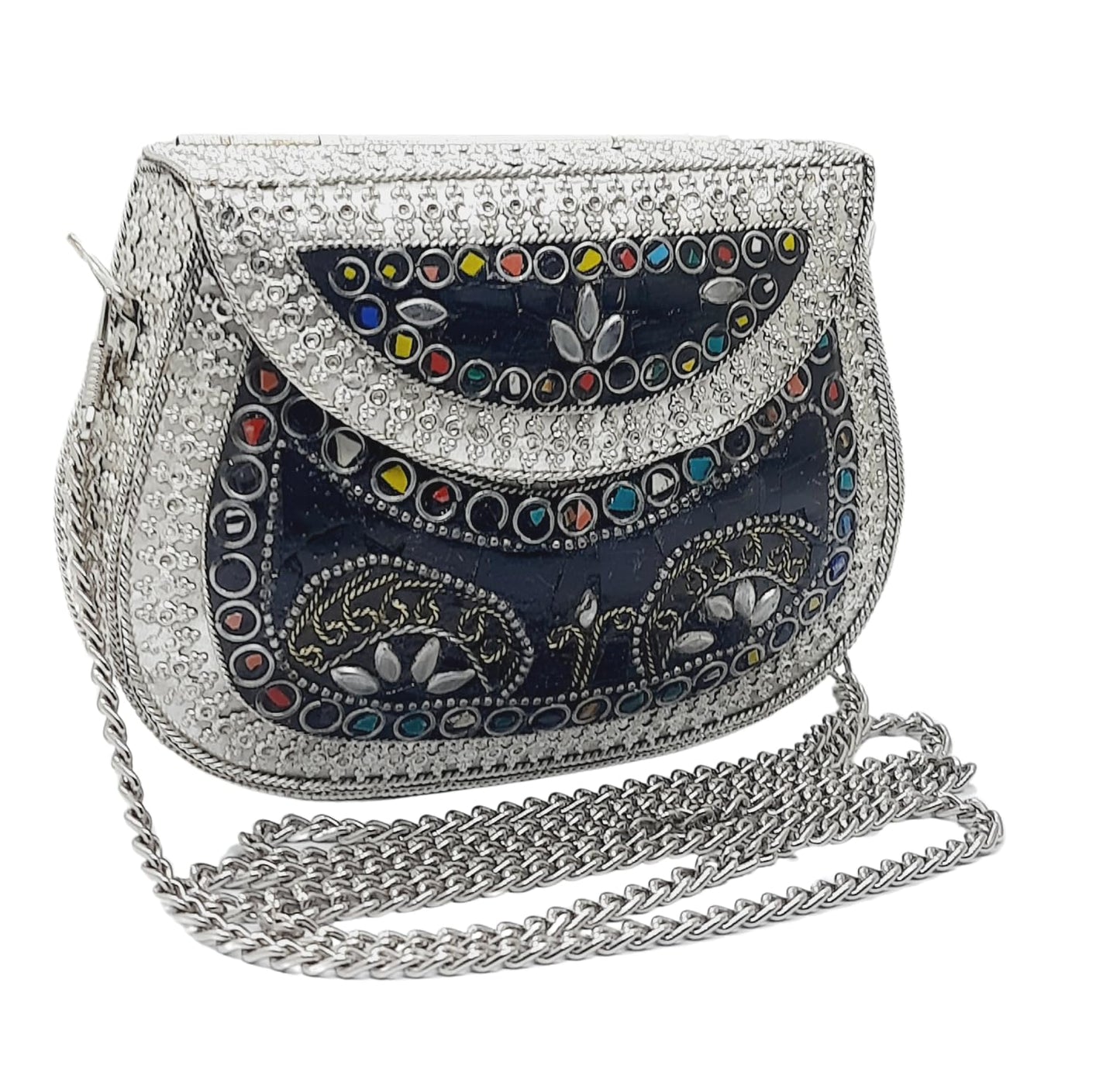 Trend Overseas Small Size Metal Bag Coin Purse Ethnic Bridal kids Bag party clutch