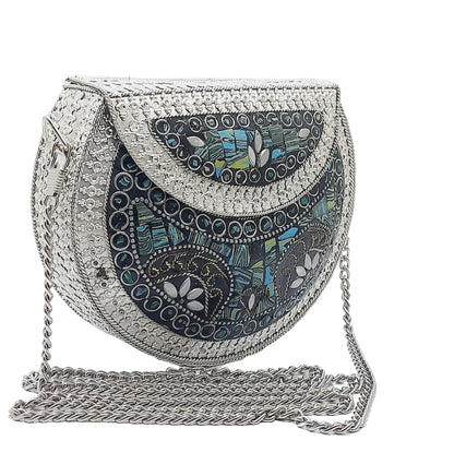 Trend Overseas Handmade Small Size Metal Bag Coin Purse Ethnic Bridal kids Bag party clutch