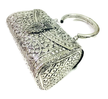 Trend Overseas Women's Clutch (Handle_Silver_10077_Silver)