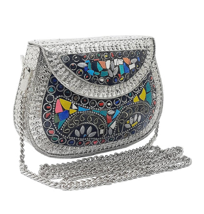 Trend Overseas Small Size Metal Bag Coin Purse Ethnic Bridal kids Bag party clutch