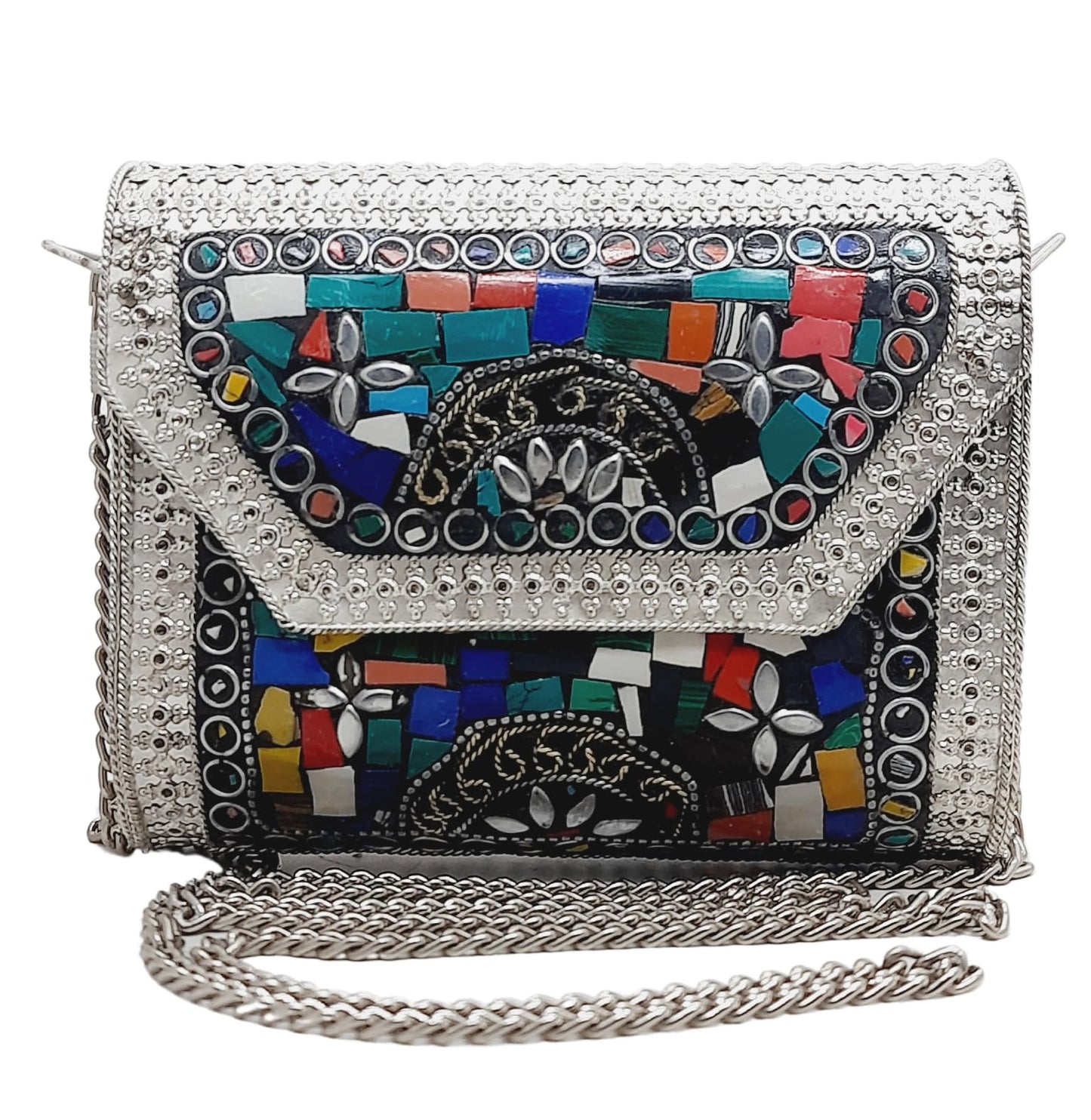 Trend Overseas Small Size Handmade Metal Bag Coin Purse Ethnic Bridal kids Bag party clutch Gift item