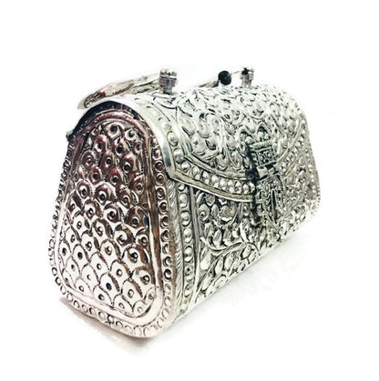 Trend Overseas Women's Clutch (Handle_Silver_10077_Silver)