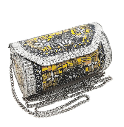 Trend Overseas Small Size Handmade Metal Bag Coin Purse Ethnic Bridal kids Bag party clutch