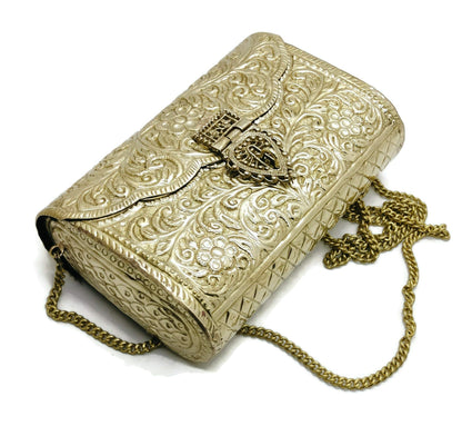 Trend Overseas Brass Metal Bag Purse Vintage Style Brass Purse antique clutch Ethnic clutch Handmade Women metal clutch Bag