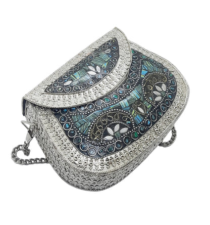 Trend Overseas Small Size Metal Bag Coin Purse Ethnic Bridal kids Bag party clutch