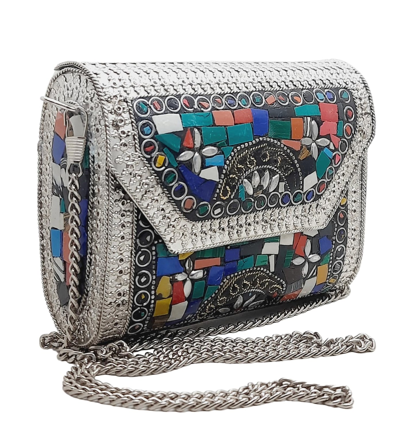 Trend Overseas Small Size Handmade Metal Bag Coin Purse Ethnic Bridal kids Bag party clutch Gift item