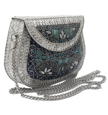 Trend Overseas Small Size Metal Bag Coin Purse Ethnic Bridal kids Bag party clutch