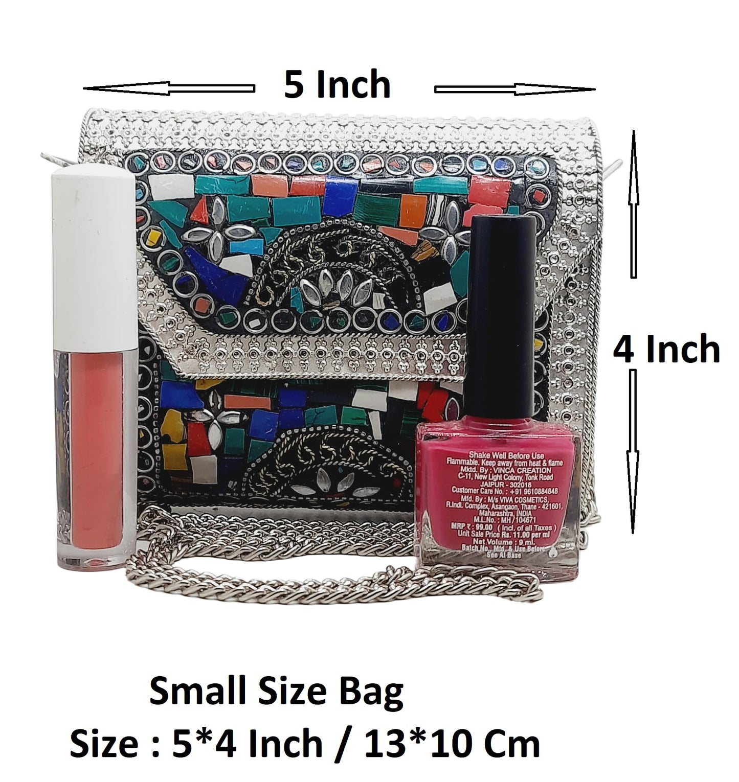 Trend Overseas Small Size Handmade Metal Bag Coin Purse Ethnic Bridal kids Bag party clutch Gift item