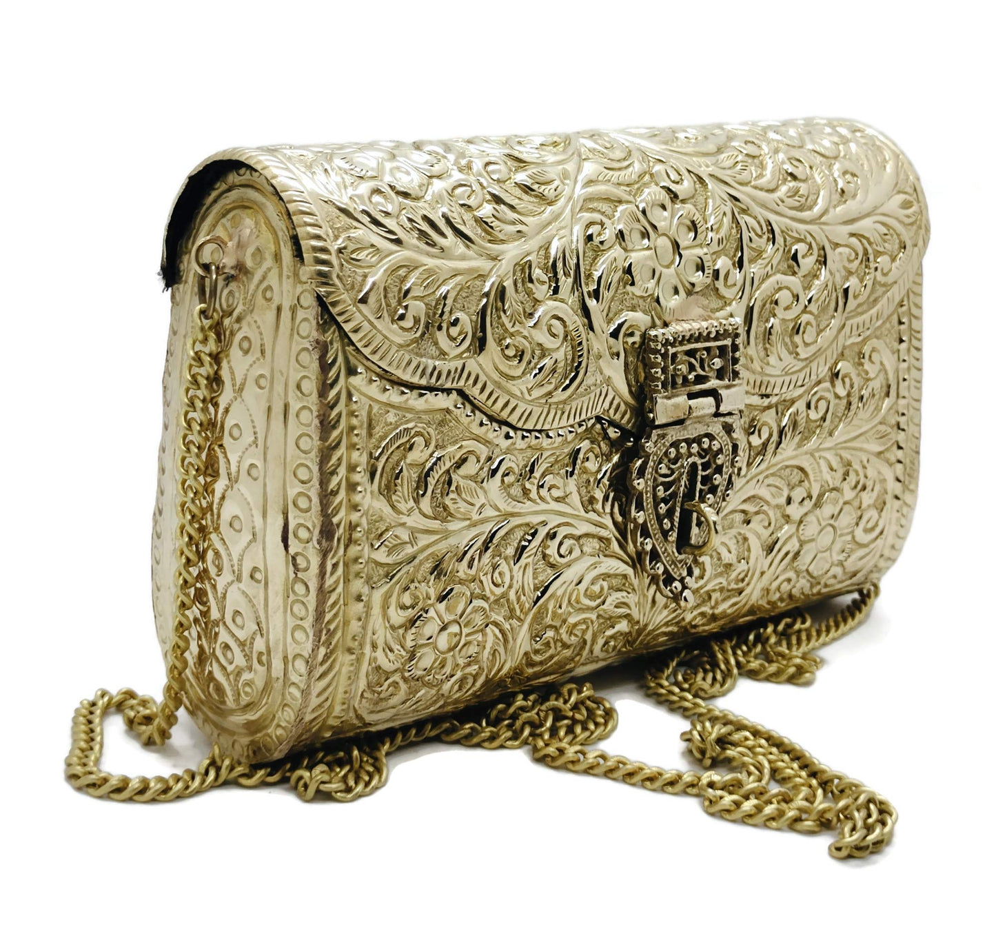 Trend Overseas Brass Metal Bag Purse Vintage Style Brass Purse antique clutch Ethnic clutch Handmade Women metal clutch Bag