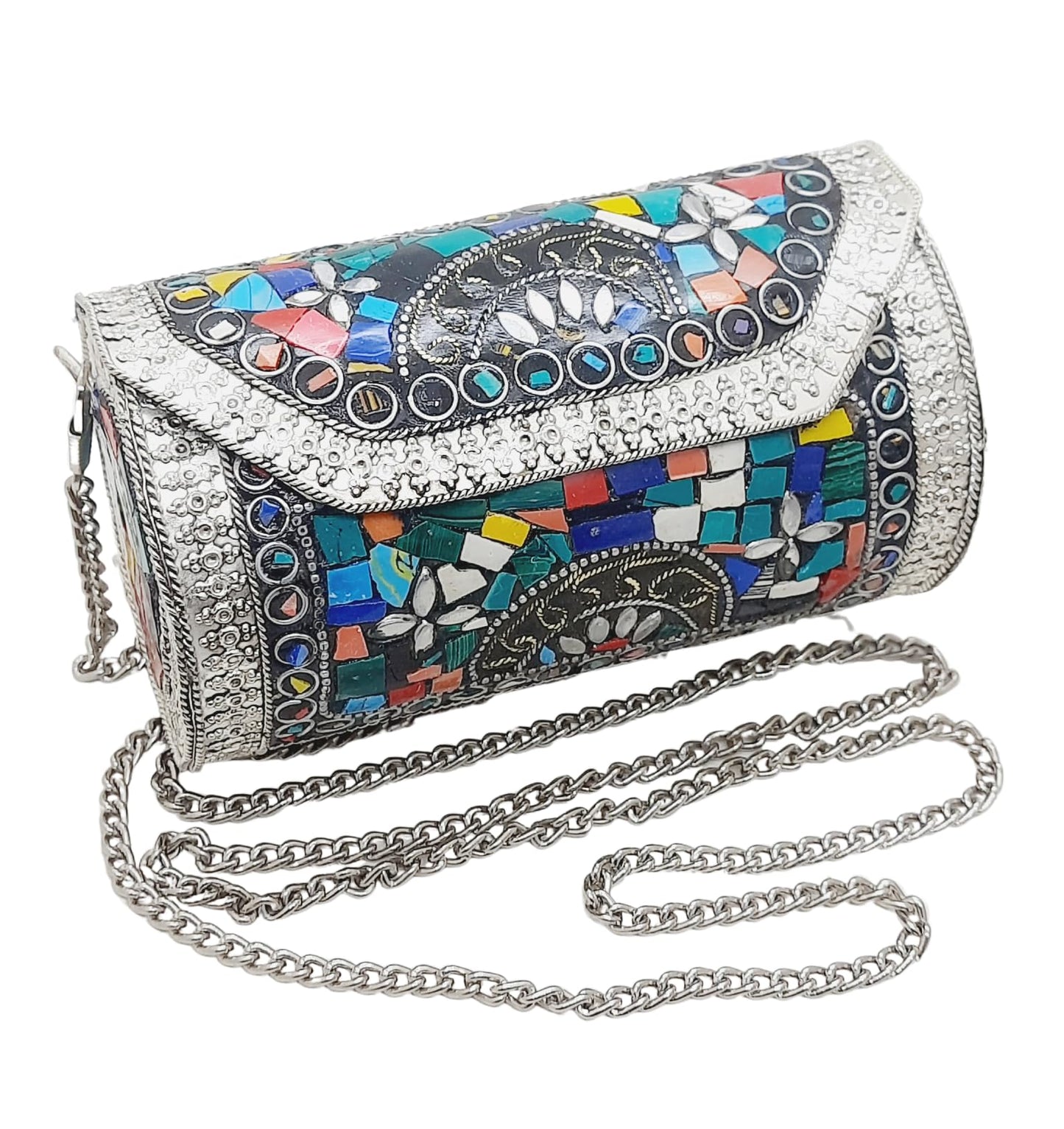 Trend Overseas Small Size Handmade Metal Bag Coin Purse Ethnic Bridal kids Bag party clutch