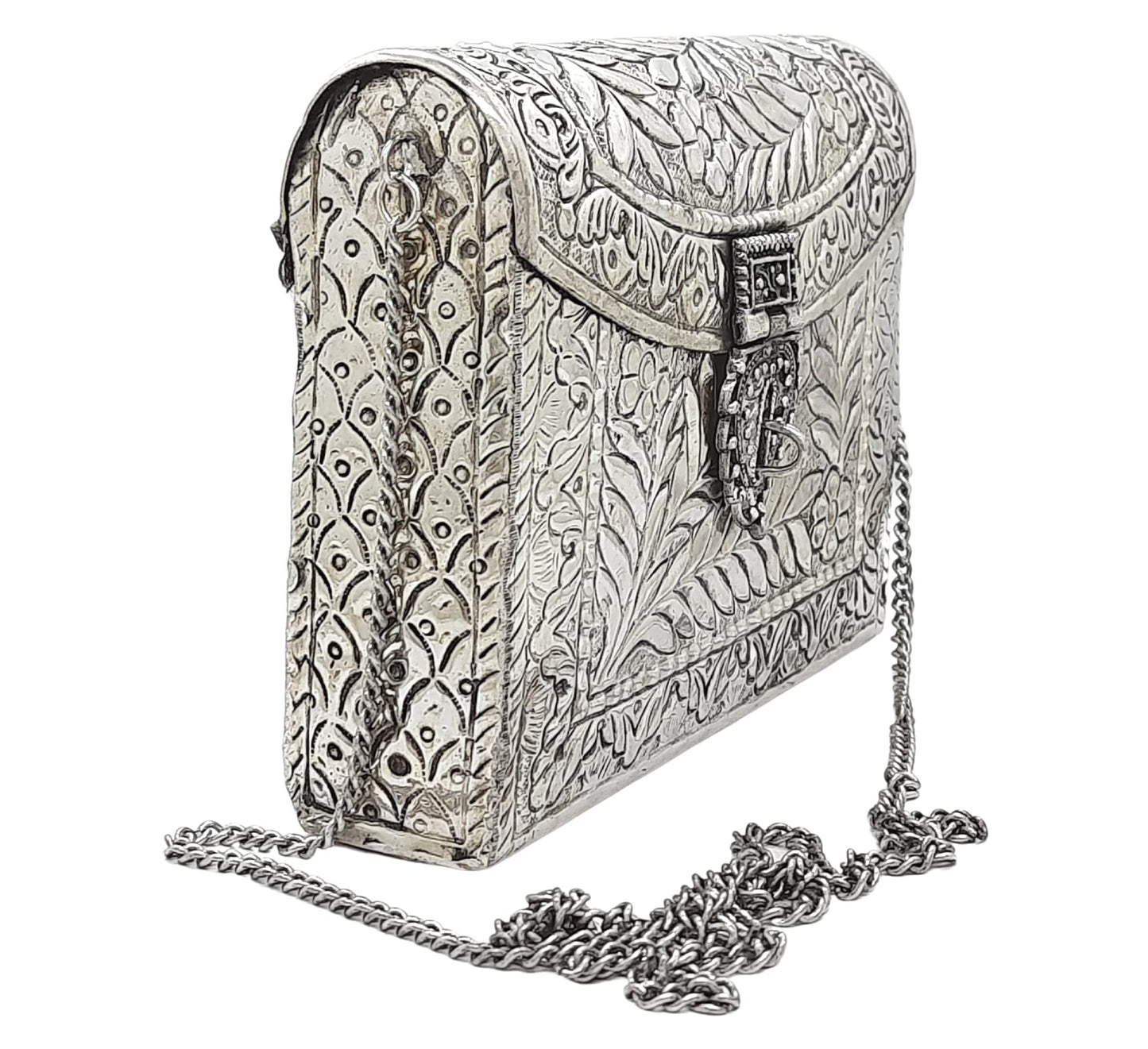 Trend Overseas Women Bridal Metal clutches Vintage Handmade Brass party clutch Antique