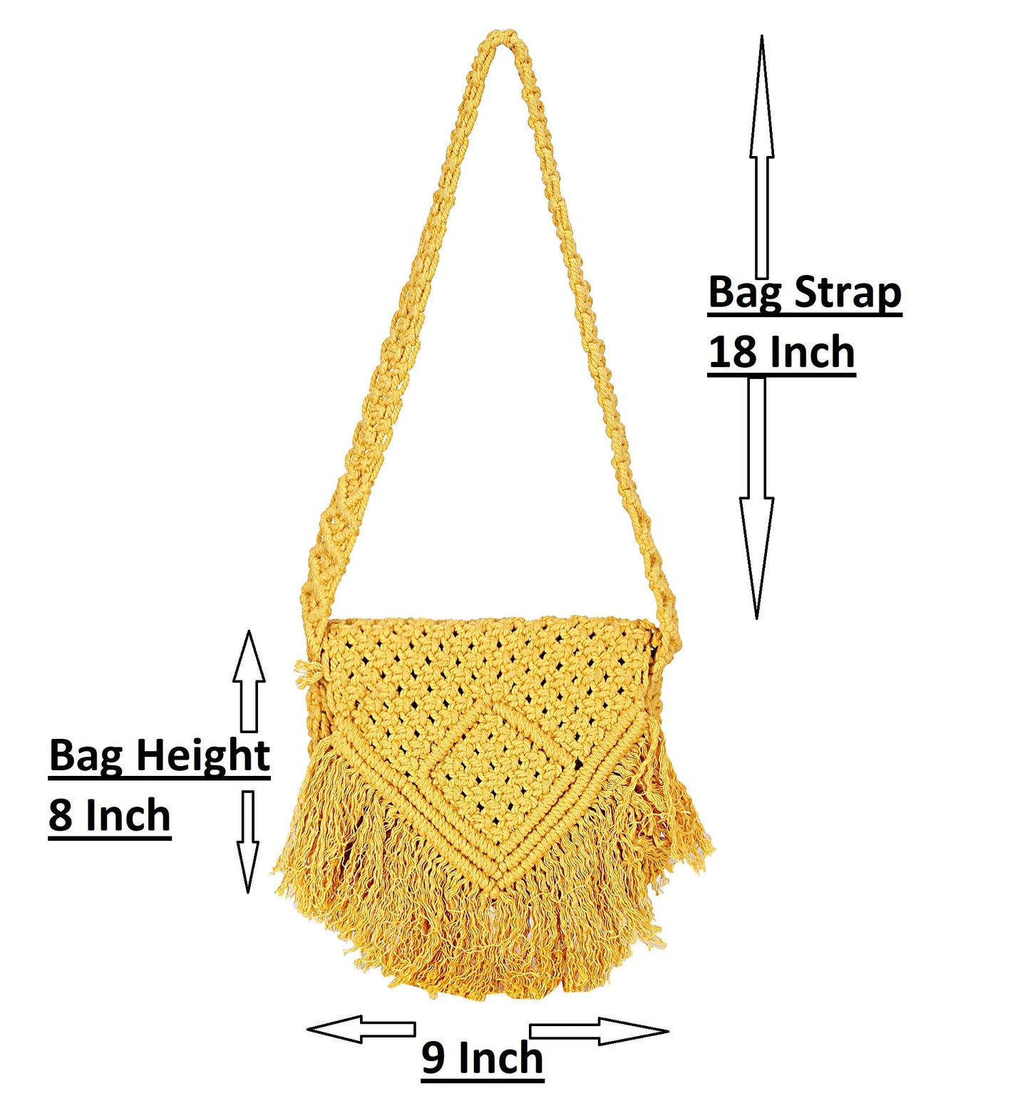 Trend Overseas Teenager Kids Women/Girl Crossbody Bag cum Clutch Handwoven Crochet Macrame Cotton rope Handbag