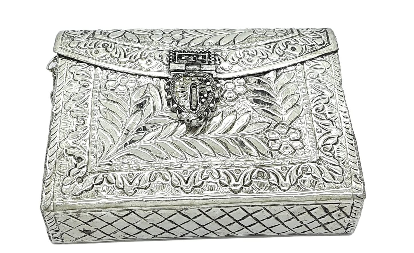 Trend Overseas Women Bridal Metal clutches Vintage Handmade Brass party clutch Antique