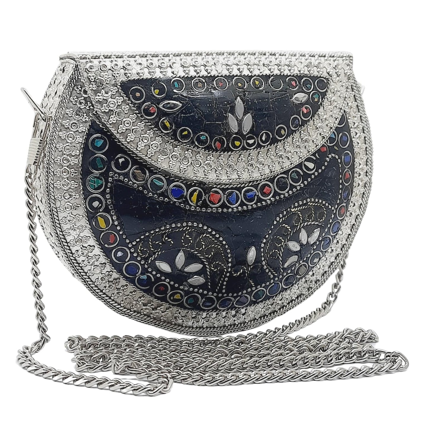 Trend Overseas Handmade Small Size Metal Bag Coin Purse Ethnic Bridal kids Bag party clutch