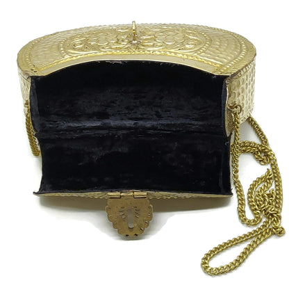 Trend Overseas Handmade Bridal Women's Antique Brass Purse Ethnic Metal Clutch Gift